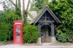 Phone box and fountain