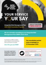 Fire & Rescue consultation poster